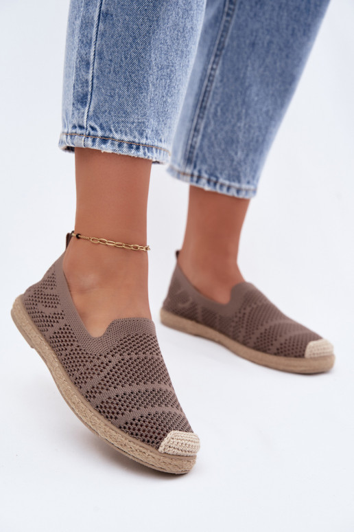 Espadrillas color khaki traforate Candessa