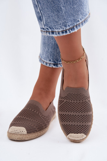 Espadrillas color khaki traforate Candessa 2
