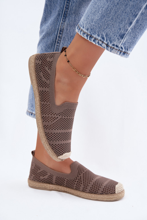 Espadrillas color khaki traforate Candessa