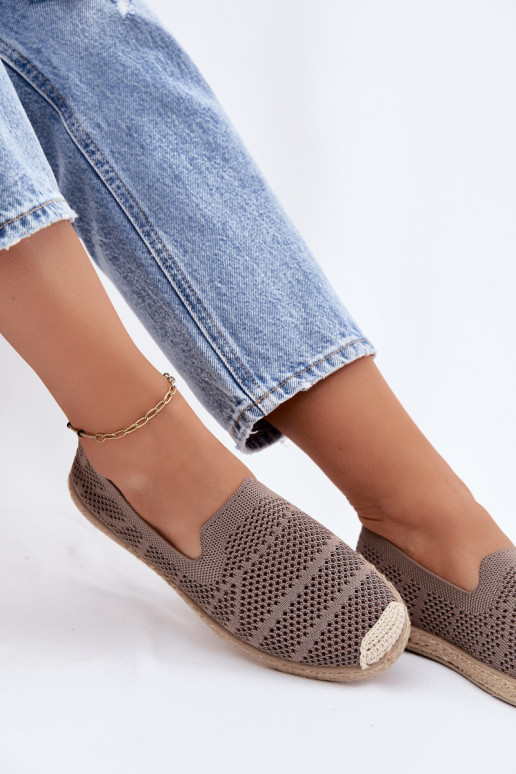 Espadrillas color khaki traforate Candessa