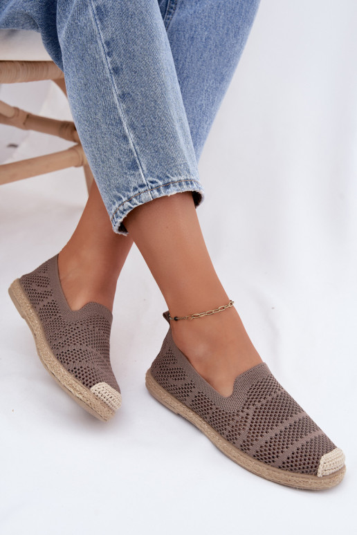 Espadrillas color khaki traforate Candessa