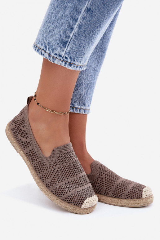Espadrillas color khaki traforate Candessa