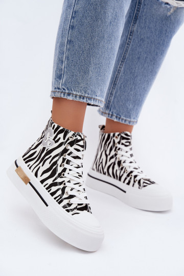 Scarpe casual con piattaforma Zebra Meloria 2