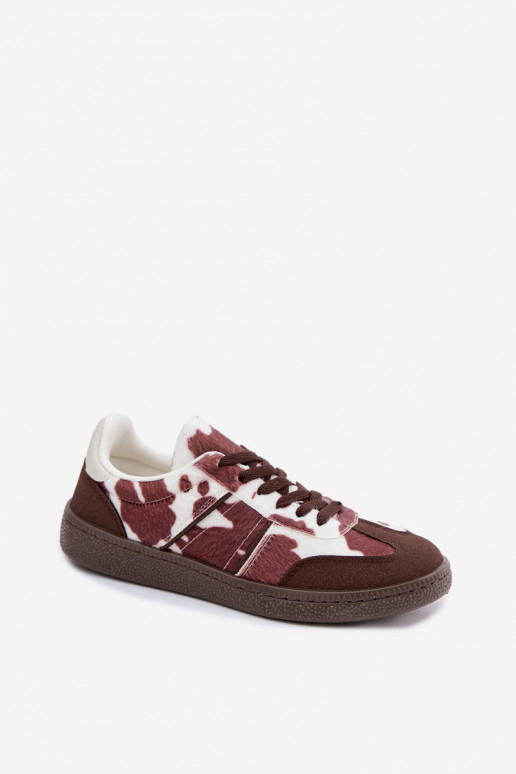 Sneakers con toppe in marrone Corelle