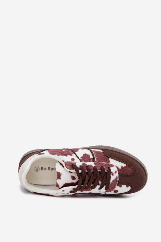 Sneakers con toppe in marrone Corelle