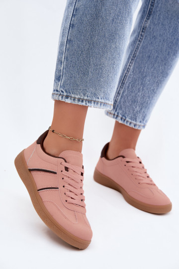 Sneakers in pelle sintetica rosa Corelle