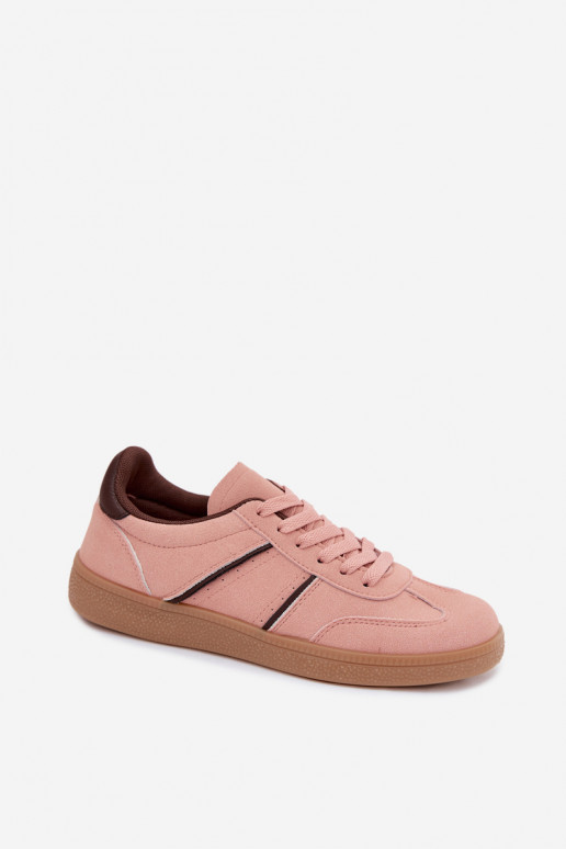 Sneakers in pelle sintetica rosa Corelle