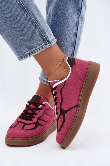 Sneakers basse da donna in colore rosa Brenelle 2