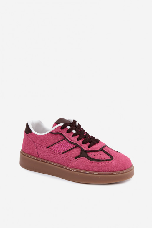 Sneakers basse da donna in colore rosa Brenelle