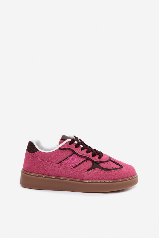 Sneakers basse da donna in colore rosa Brenelle