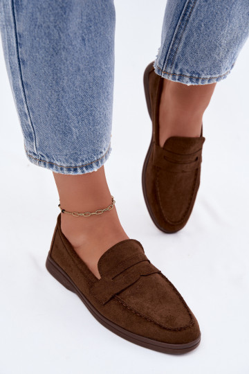 Mocassini in faux suede da donna CzekoladoĮe Renelia