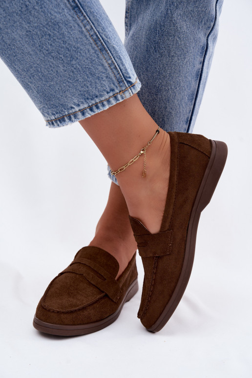 Mocassini in faux suede da donna CzekoladoĮe Renelia