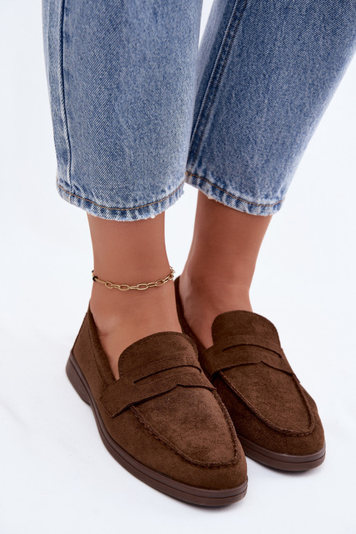 Mocassini in faux suede da donna CzekoladoĮe Renelia