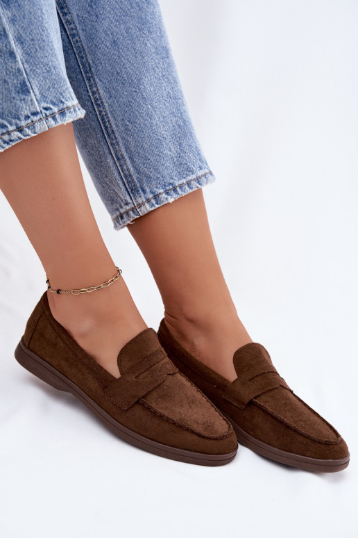 Mocassini in faux suede da donna CzekoladoĮe Renelia