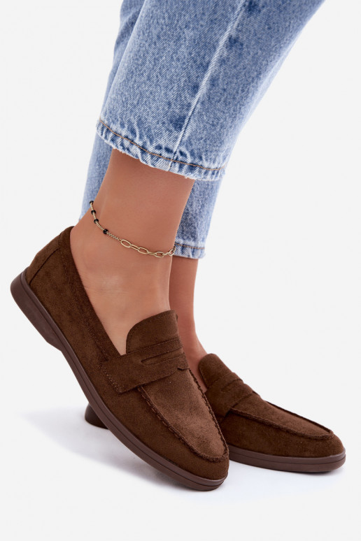 Mocassini in faux suede da donna CzekoladoĮe Renelia