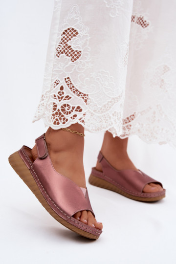 Sandali rosa oro con piattaforma Tai turiciejka L7633-25