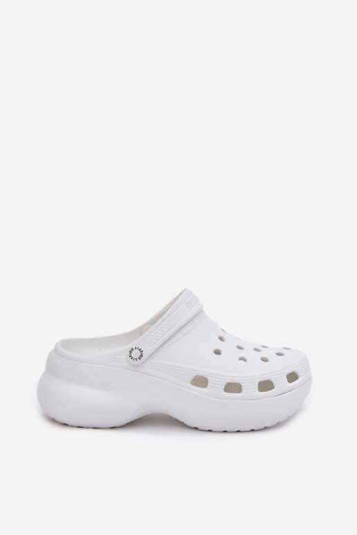 Pantofole da donna con suole chunky alla moda Big Star RR274A119 bianche