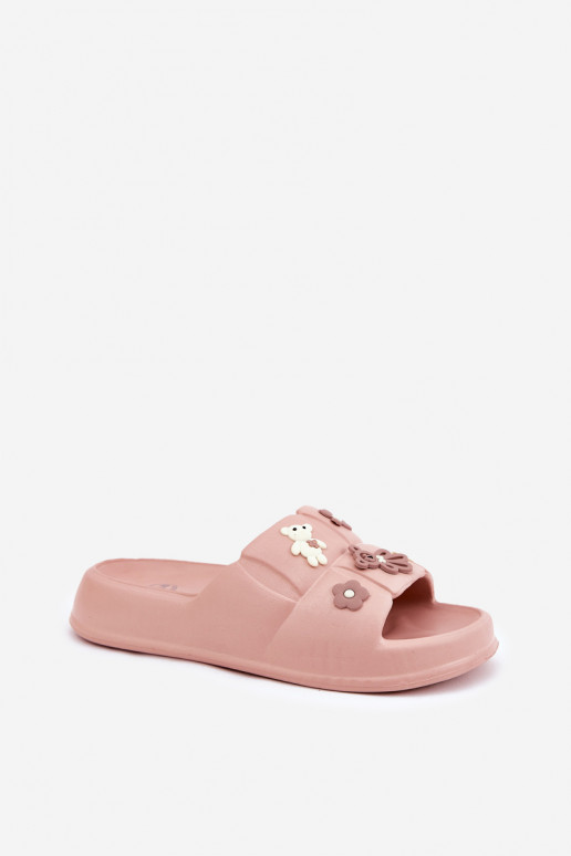 Ciabatte leggere rosa con fibbie Redienna