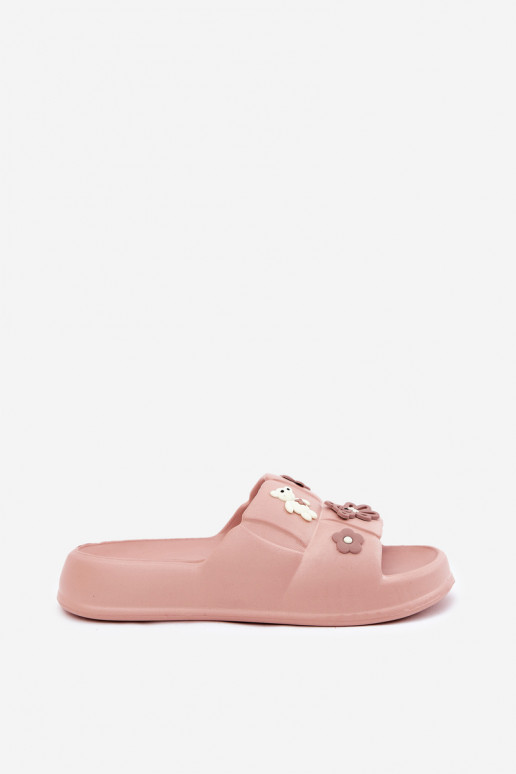 Ciabatte leggere rosa con fibbie Redienna