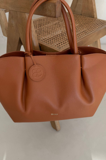 Grande borsa marrone da donna Big Star SS574006 2