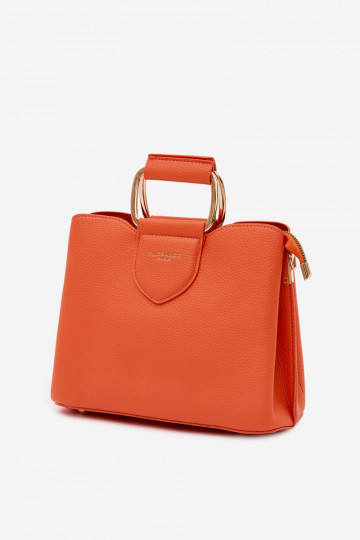 Borsa arancione in ecopelle Lorielle 2