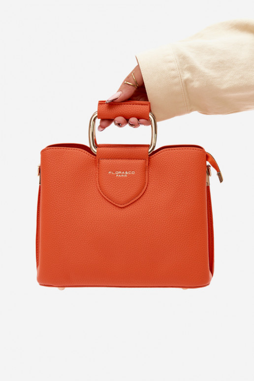 Borsa arancione in ecopelle Lorielle