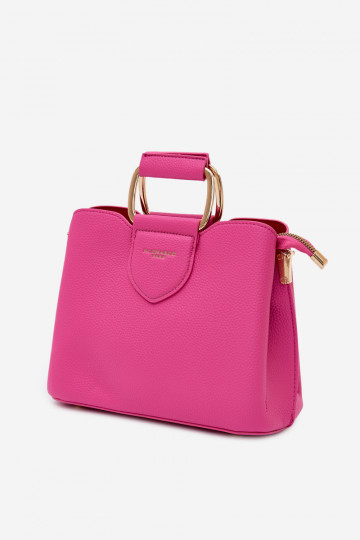 Borsa rosa in ecopelle Lorielle 2