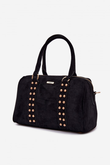 Borsa nera con borchie dorate Emelle 2