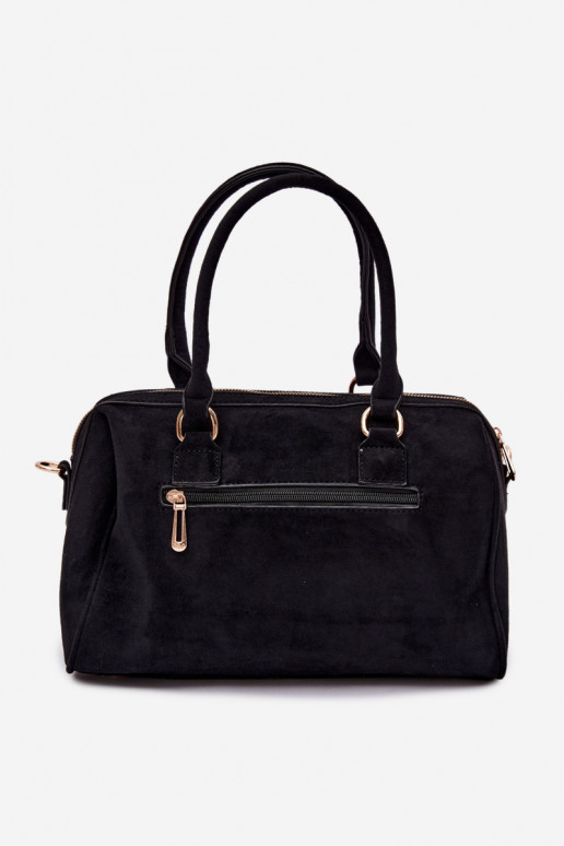 Borsa nera con borchie dorate Emelle