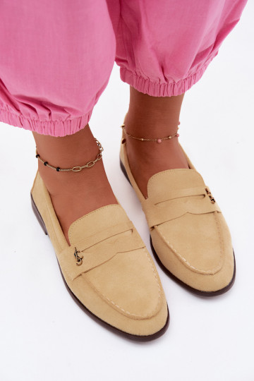 Mocassini da donna in suede sintetico gialli Prestelle