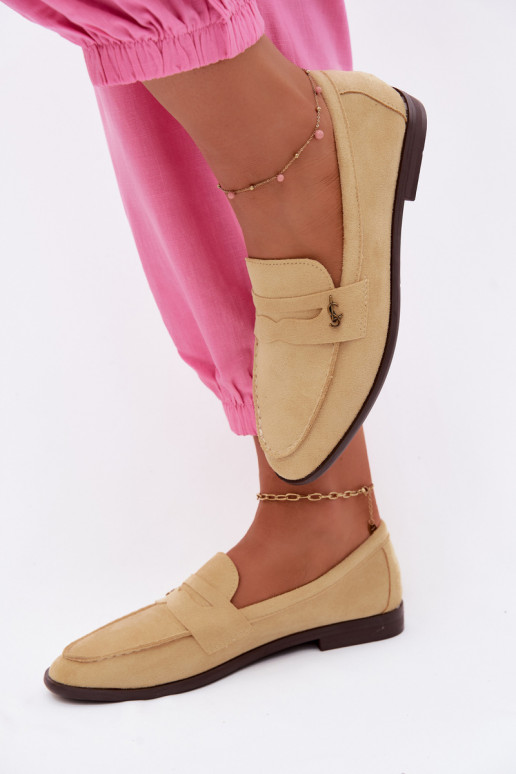 Mocassini da donna in suede sintetico gialli Prestelle