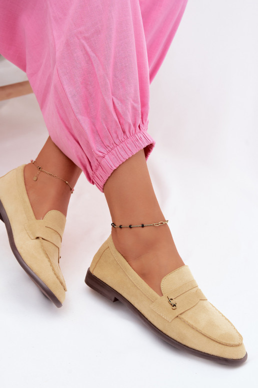 Mocassini da donna in suede sintetico gialli Prestelle