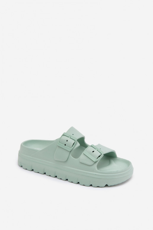 Pantofole da donna con piattaforma in schiuma menta Melorea