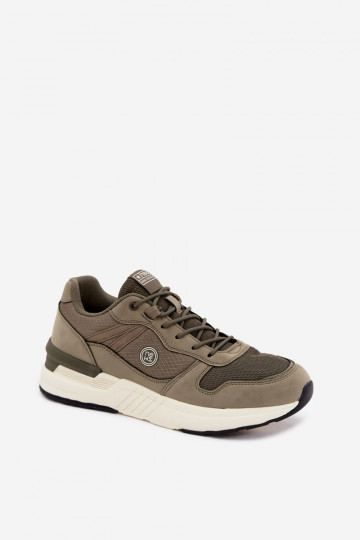 Scarpe sportive da uomo con piattaforma verdi Hanirin