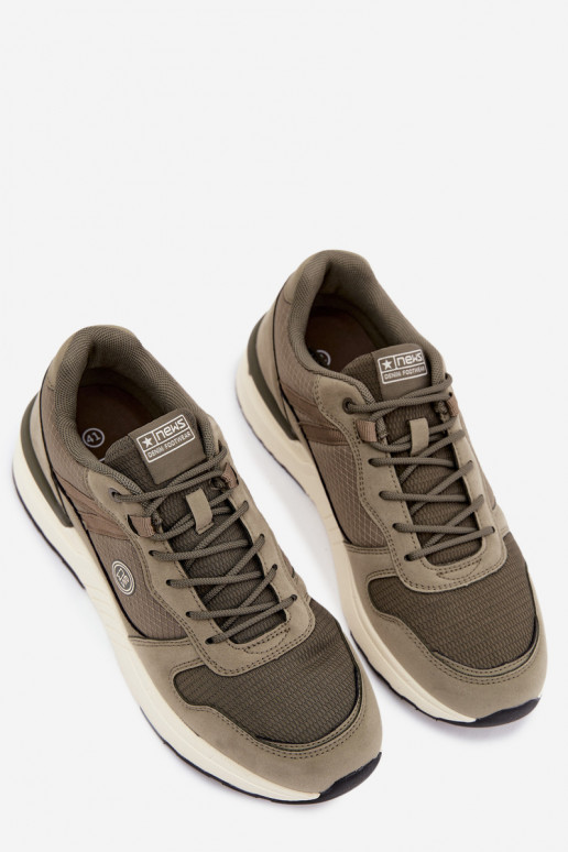 Scarpe sportive da uomo con piattaforma verdi Hanirin