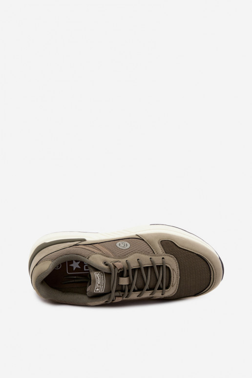 Scarpe sportive da uomo con piattaforma verdi Hanirin