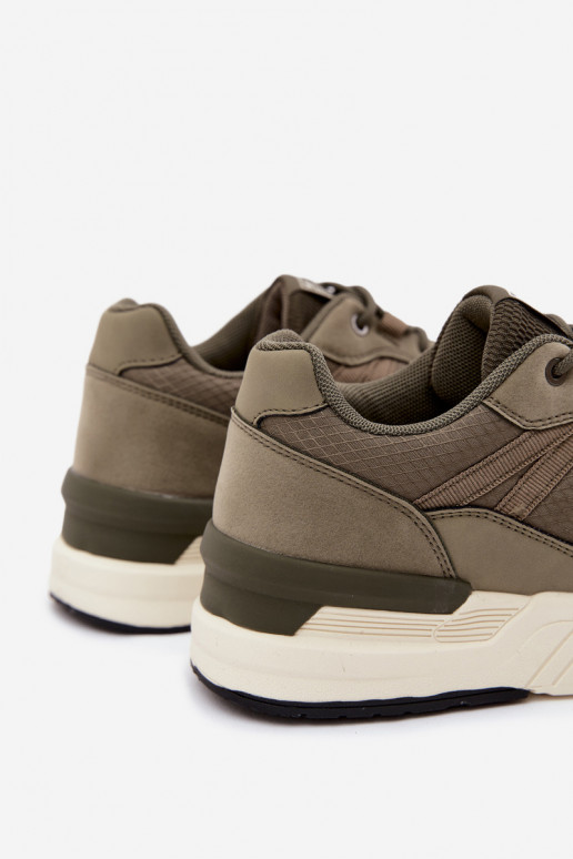 Scarpe sportive da uomo con piattaforma verdi Hanirin