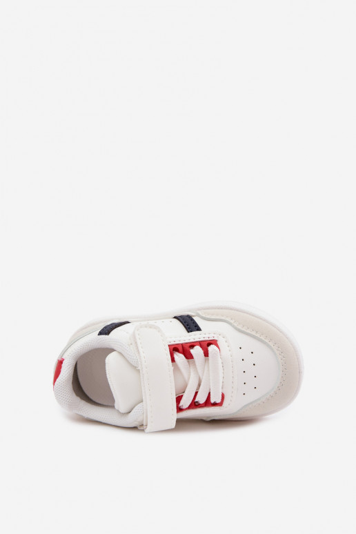 Scarpe sportive per bambini con velcro bianche Tailva