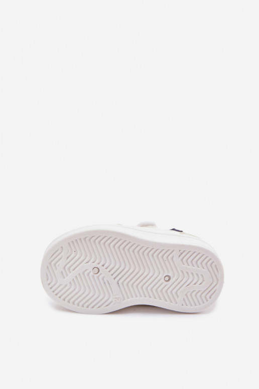 Scarpe sportive per bambini con velcro bianche Tailva