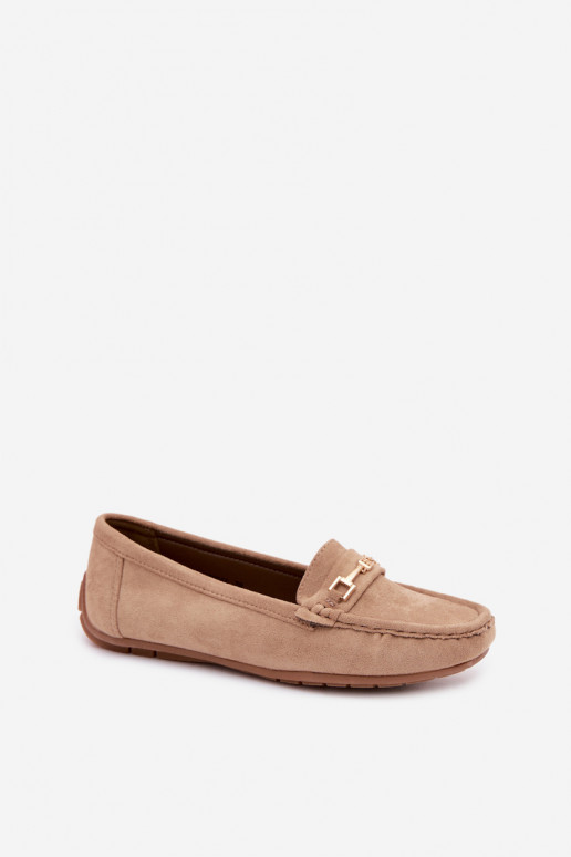Mocassini classici in suede color khaki Corinell