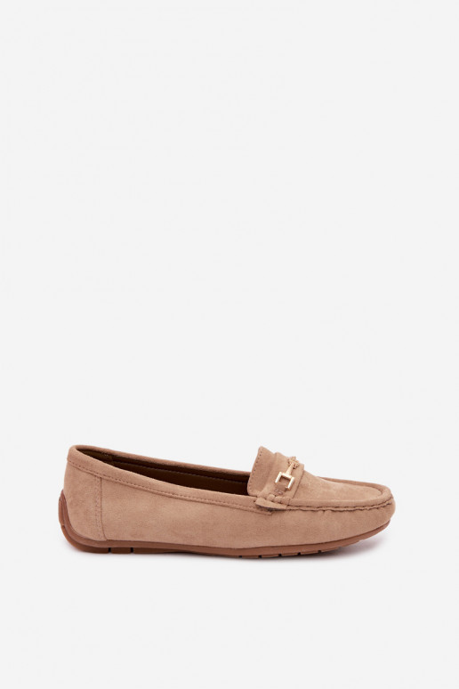 Mocassini classici in suede color khaki Corinell