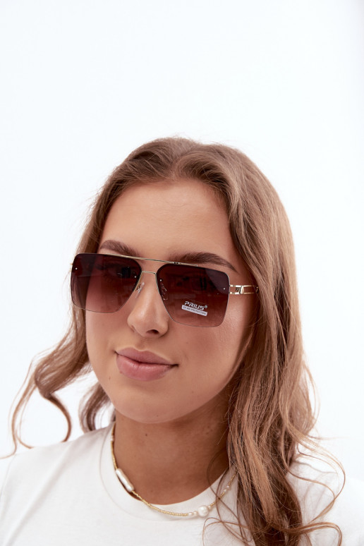 Occhiali da sole con filtro UV colore marrone