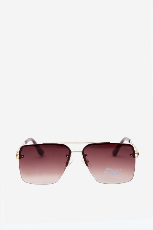 Occhiali da sole con filtro UV colore marrone