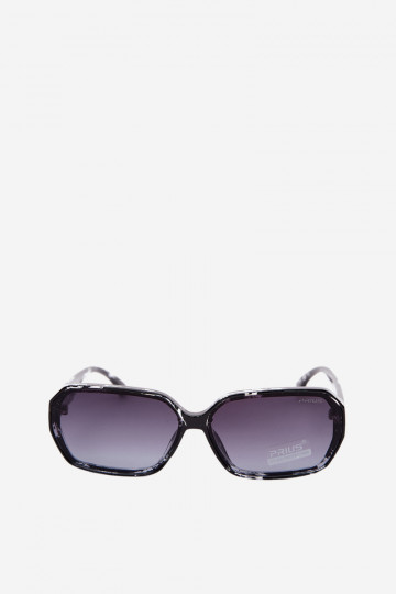 Occhiali da sole da donna con filtro UV colore nero effetto marmo