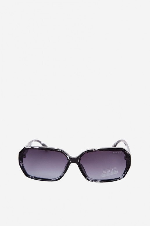 Occhiali da sole da donna con filtro UV colore nero effetto marmo