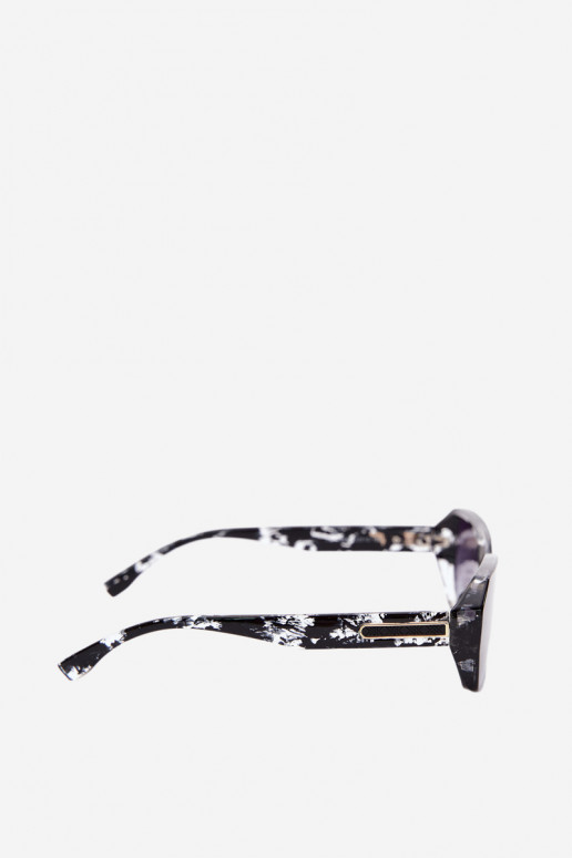 Occhiali da sole da donna con filtro UV colore nero effetto marmo