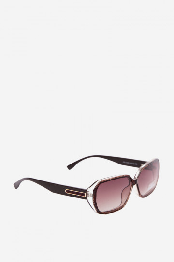 Occhiali da sole da donna con filtro UV colore marrone scuro