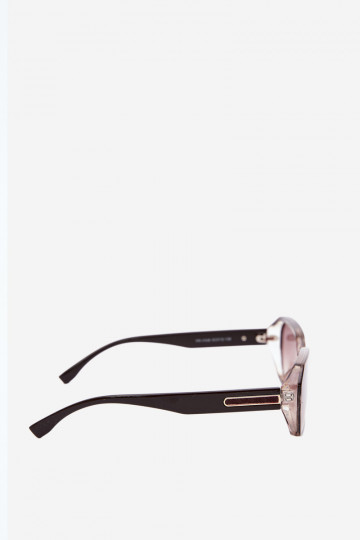 Occhiali da sole da donna con filtro UV colore marrone scuro 2