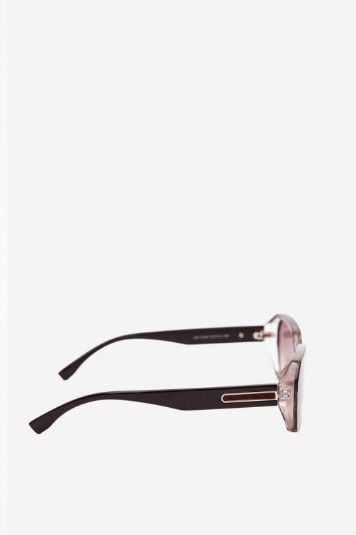 Occhiali da sole da donna con filtro UV colore marrone scuro