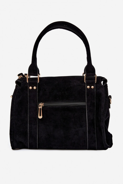 Borsa in suede sintetico nera Lendra